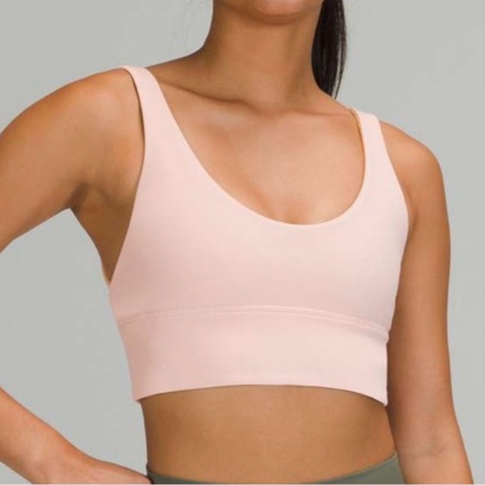 lululemon athletica Pale Blush Scoop-Neck Sports Bralette